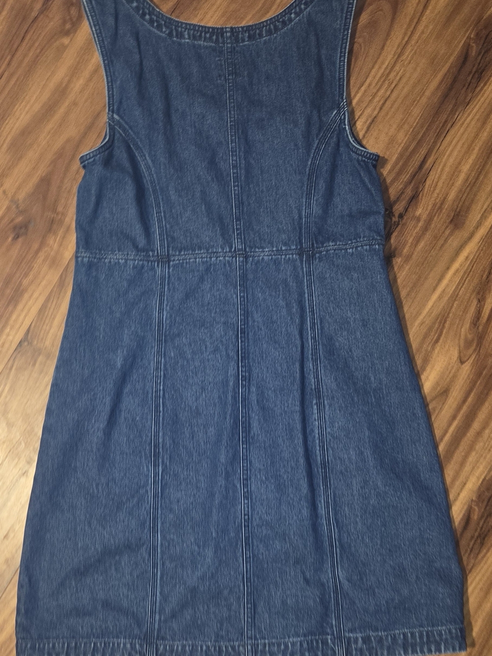 GAP Dark Blue Sleeveless Button-Front Denim Dress - Picture 3 of 3